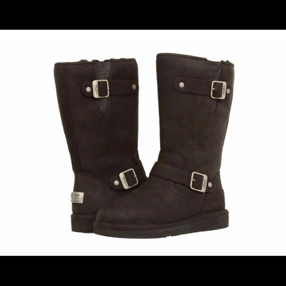 UGG Australia Black Leather Boot